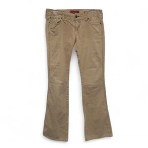 Y2K Hollister Tan Low Rise Corduroy Boot Cut Jeans Size 1
